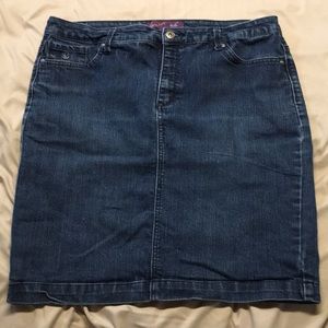 Gloria Vanderbilt denim skirt